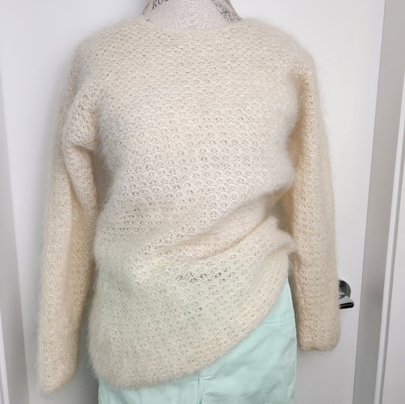 80s HandKnit Mohair Sweater - Picture 8 of 9